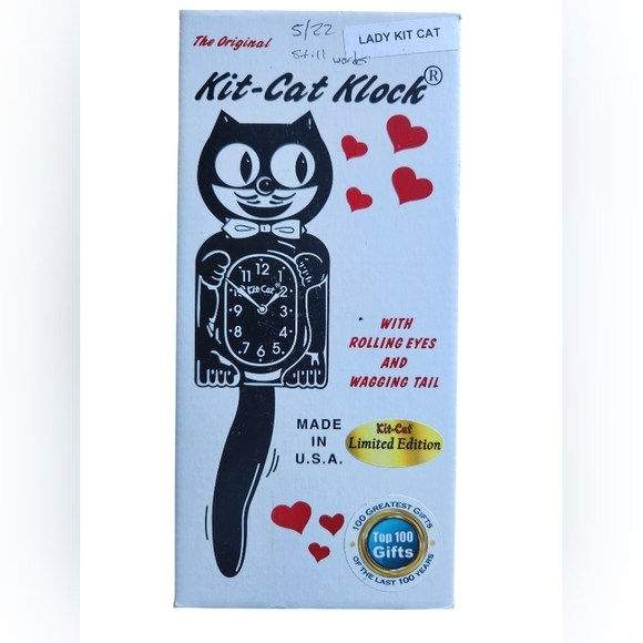 The Original Edition Kitty Cat Klock (Clock) Miss Kitty Cat Limited Edition Pink - Picture 6 of 11